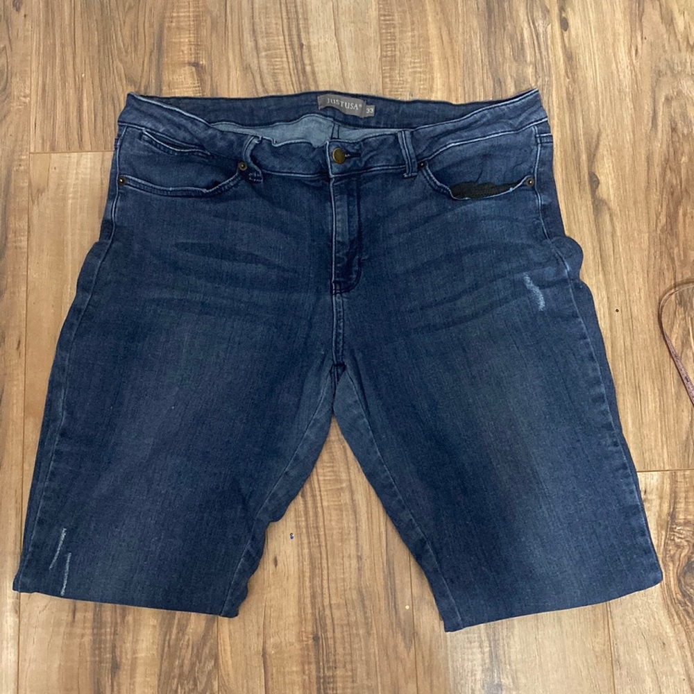 Skinny crop jeans by Just USA